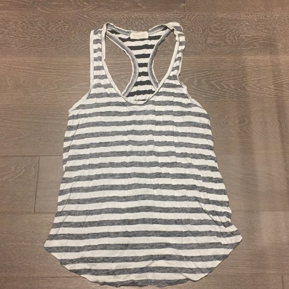 AZURE SKIES racer back stripe tank